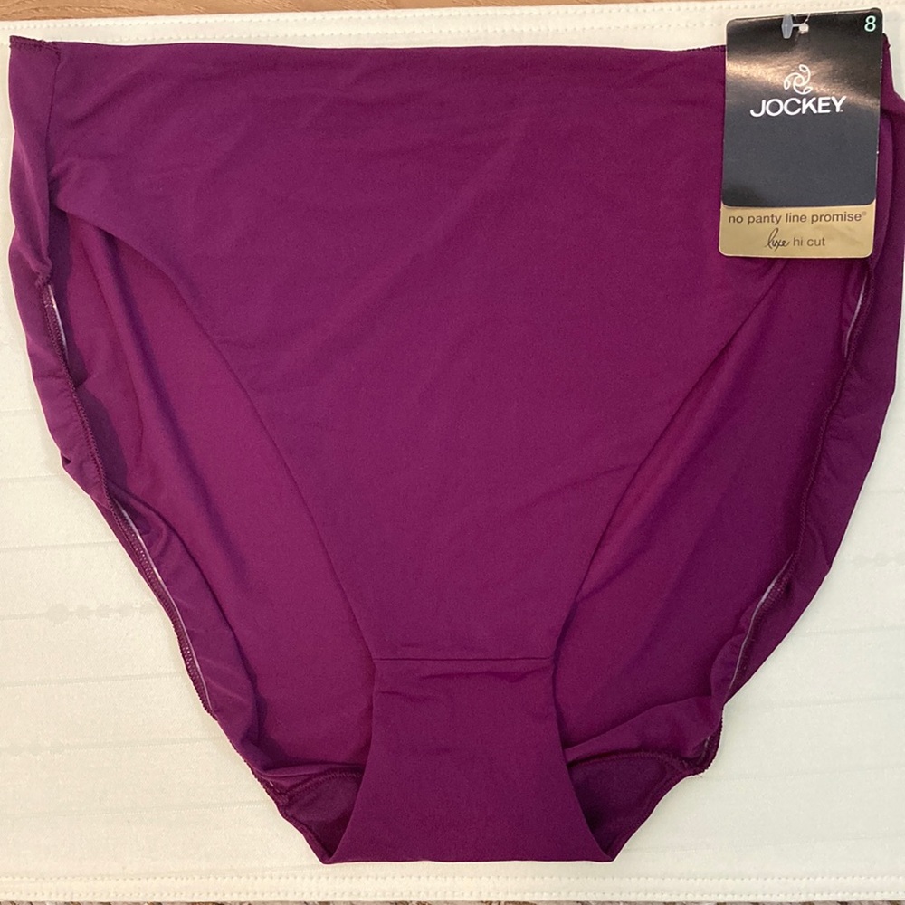 Jockey Hi-cut brief. Size 8